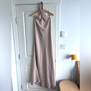 Anthropologie BHLDN Ruby satin charmeuse dress SIZE 8